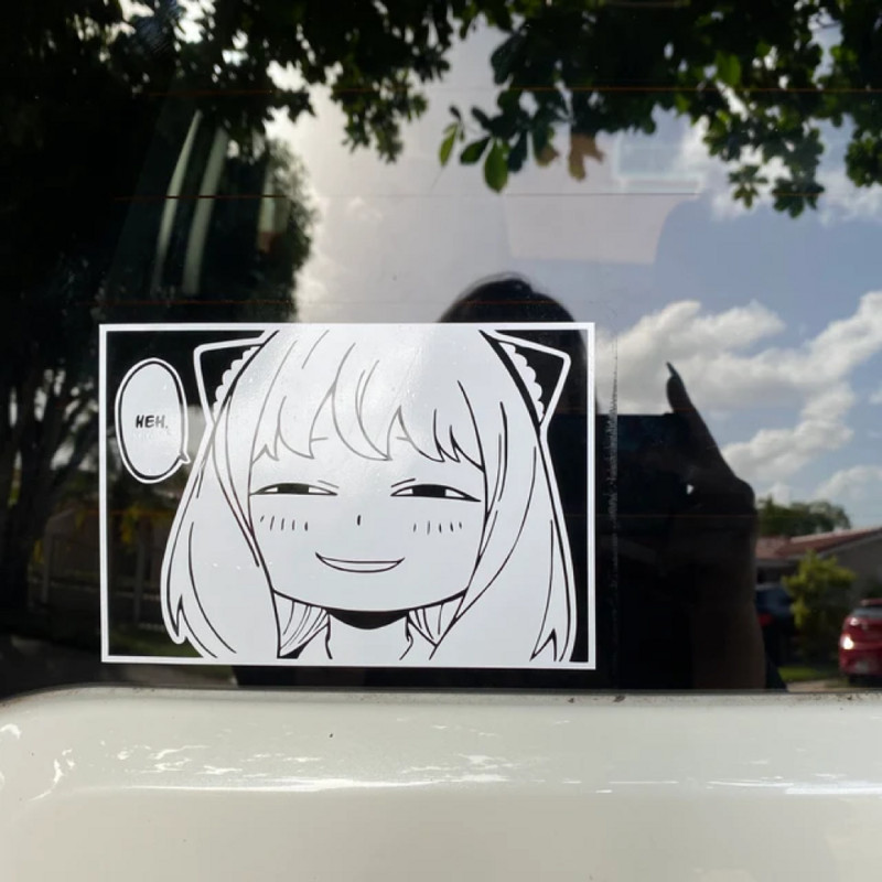 Anime autómatrica Vicces matrica japán Anya JMD matricák autóablak ajtó lökhárítóhoz laptop vinil díszítések kiegészítők