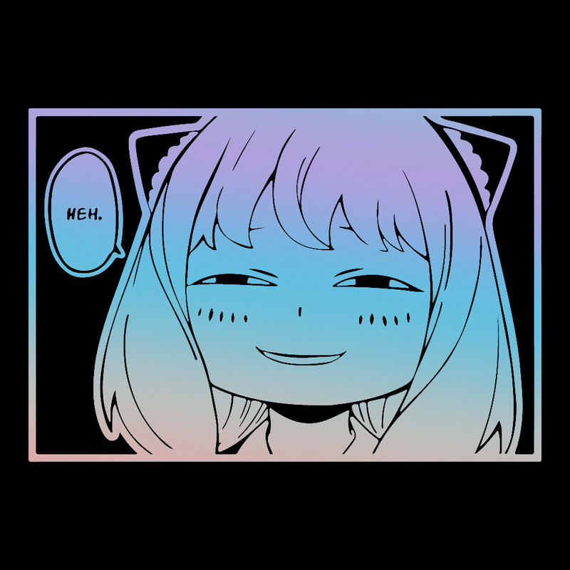 Anime autómatrica Vicces matrica japán Anya JMD matricák autóablak ajtó lökhárítóhoz laptop vinil díszítések kiegészítők