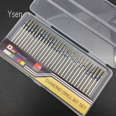 Set dijamantnih svrdla za nokte od 30 komada, glodalo, glodalo, glodalo, čiste turpije za električni pribor za stroj za manikuru