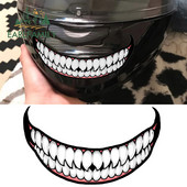 EARLFAMILY 13 cm-es Scary Devil Tooth sisakhoz autómatricák RV JDM motorkerékpár matrica vízálló lakóautó Vicces autós felszerelések