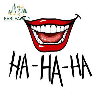 EARLFAMILY 13 cm-es Scary Devil Tooth sisakhoz autómatricák RV JDM motorkerékpár matrica vízálló lakóautó Vicces autós felszerelések