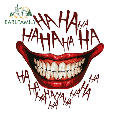 EARLFAMILY 13 cm-es Scary Devil Tooth sisakhoz autómatricák RV JDM motorkerékpár matrica vízálló lakóautó Vicces autós felszerelések