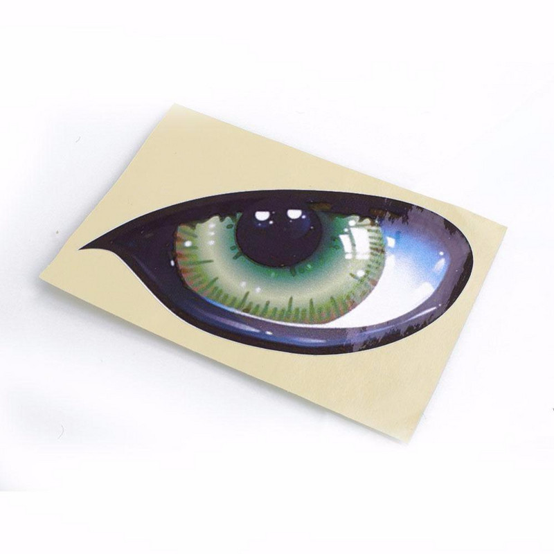 2 tk autokleebised 3D stereopeegeldavad kassisilmade autokleebised loomingulised tahavaatepeegli kleebised kleebised universaalsed silmade kleebised