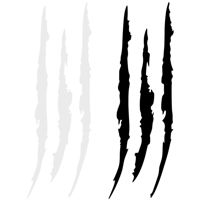 Monster Claw Scratch Stripe Marks Autómatricák Volkswagen VW Jetta MK5 6 Golf 4 5 6 7 CC Tiguan Passat B5 B6 b7 Polo