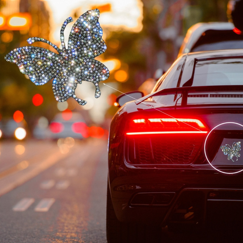 3D Crystal Blingbling autóablak matricák személyre szabott design otthoni motorkerékpáros laptopdíszekhez strassz