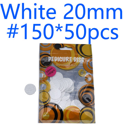 Új~Fekete/Fehér Csiszolópapír 50/db Pedikűr lábápoló eszközök 15mm 20mm 25mm körömfúró Lemeztárcsa Szalonkallusz Cserélhető
