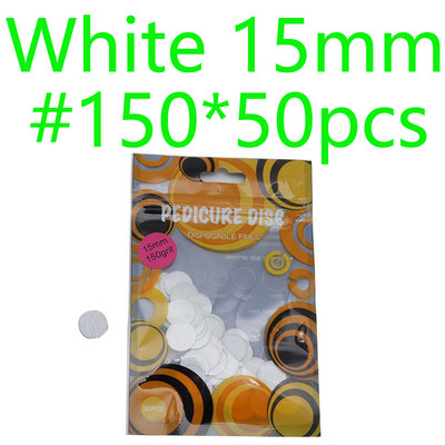 Új~Fekete/Fehér Csiszolópapír 50/db Pedikűr lábápoló eszközök 15mm 20mm 25mm körömfúró Lemeztárcsa Szalonkallusz Cserélhető