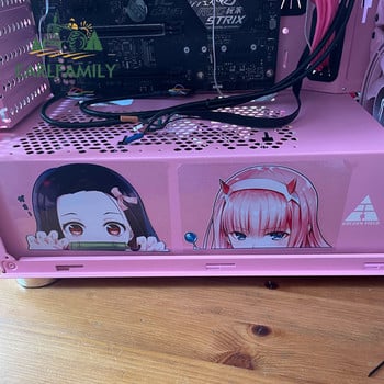 Αυτοκόλλητο Cartoon EARLFAMILY για το Darling In The Franxx Zero Two Peeker Big Head Anime Vinyl JDM Κουκούλα παραθύρου Laptop Αυτοκόλλητο τοίχου