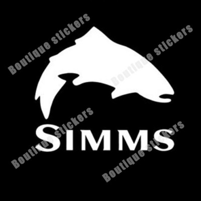 Simms horgászat szabadtéri sportokhoz pisztráng vinil matrica matrica autó ablak hűtő kamion lökhárító bakancs mintás szélvédő kiegészítők