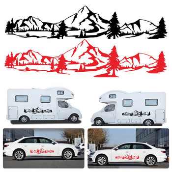 Hot Sale 150cm αυτοκόλλητο RV Tree Decal Mountain Scene car Αυτοκόλλητο Forest Vinyl Graphic Kit For Camper RV Trailer Car Αξεσουάρ