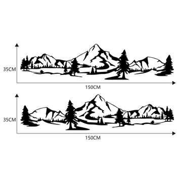 Hot Sale 150cm αυτοκόλλητο RV Tree Decal Mountain Scene car Αυτοκόλλητο Forest Vinyl Graphic Kit For Camper RV Trailer Car Αξεσουάρ