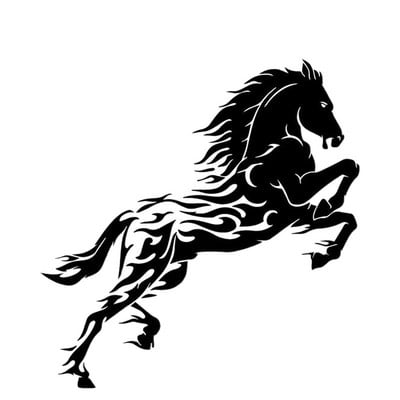 K314# Αυτοκόλλητο αυτοκινήτου Handsome Horse Αδιάβροχο Vinyl Decal Αξεσουάρ αυτοκινήτου Pegatinas Para Coche DIY Car Styling