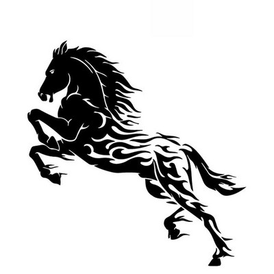 K314# Αυτοκόλλητο αυτοκινήτου Handsome Horse Αδιάβροχο Vinyl Decal Αξεσουάρ αυτοκινήτου Pegatinas Para Coche DIY Car Styling