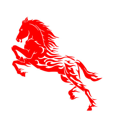 K314# Αυτοκόλλητο αυτοκινήτου Handsome Horse Αδιάβροχο Vinyl Decal Αξεσουάρ αυτοκινήτου Pegatinas Para Coche DIY Car Styling