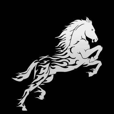 K314# Αυτοκόλλητο αυτοκινήτου Handsome Horse Αδιάβροχο Vinyl Decal Αξεσουάρ αυτοκινήτου Pegatinas Para Coche DIY Car Styling
