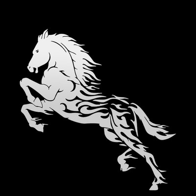 K314# Αυτοκόλλητο αυτοκινήτου Handsome Horse Αδιάβροχο Vinyl Decal Αξεσουάρ αυτοκινήτου Pegatinas Para Coche DIY Car Styling
