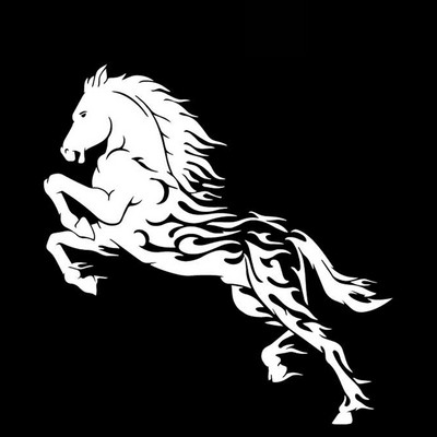 K314# Αυτοκόλλητο αυτοκινήτου Handsome Horse Αδιάβροχο Vinyl Decal Αξεσουάρ αυτοκινήτου Pegatinas Para Coche DIY Car Styling