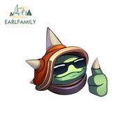 EARLFAMILY 13cm x 11cm για Rammus Ok Emote League of Legends Αυτοκόλλητα Αυτοκινήτου Χωρίς γρατσουνιές Χαλκομανίες προσωπικότητας Απλά είδη αυτοκινήτου