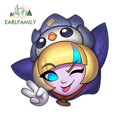 EARLFAMILY 13cm x 11cm για Rammus Ok Emote League of Legends Αυτοκόλλητα Αυτοκινήτου Χωρίς γρατσουνιές Χαλκομανίες προσωπικότητας Απλά είδη αυτοκινήτου