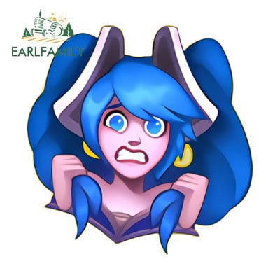 EARLFAMILY 13cm x 11cm για Rammus Ok Emote League of Legends Αυτοκόλλητα Αυτοκινήτου Χωρίς γρατσουνιές Χαλκομανίες προσωπικότητας Απλά είδη αυτοκινήτου