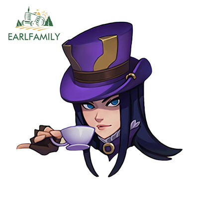 EARLFAMILY 13cm x 11cm για Rammus Ok Emote League of Legends Αυτοκόλλητα Αυτοκινήτου Χωρίς γρατσουνιές Χαλκομανίες προσωπικότητας Απλά είδη αυτοκινήτου