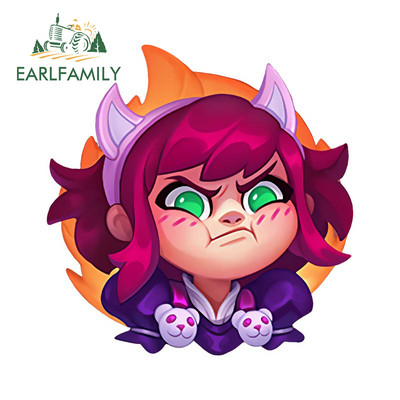 EARLFAMILY 13cm x 11cm για Rammus Ok Emote League of Legends Αυτοκόλλητα Αυτοκινήτου Χωρίς γρατσουνιές Χαλκομανίες προσωπικότητας Απλά είδη αυτοκινήτου