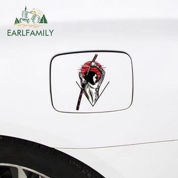 EARLFAMILY 13cm for Samurai Car Decal Κωμικά αυτοκόλλητα Προσωπικότητα Δημιουργικό αυτοκόλλητο Προστατευτικό πόρτας αυτοκινήτου Ενδιαφέρουσα διακόσμηση