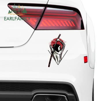 EARLFAMILY 13cm for Samurai Car Decal Κωμικά αυτοκόλλητα Προσωπικότητα Δημιουργικό αυτοκόλλητο Προστατευτικό πόρτας αυτοκινήτου Ενδιαφέρουσα διακόσμηση