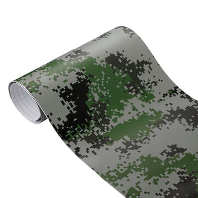 30 cm * 100 cm Camuflaj Vinil PVC Autocolant Auto Film Wrap Digital Woodland Army Verde Militar Camo Desert Decal pentru Auto Motocicletă