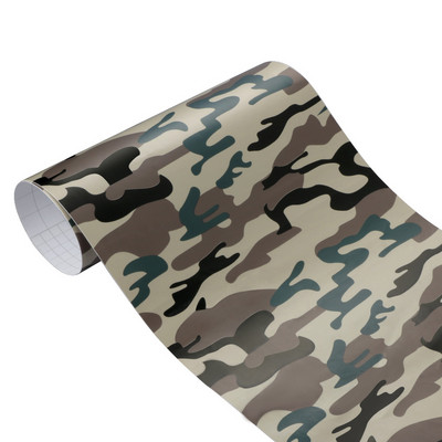 30 cm * 100 cm Camuflaj Vinil PVC Autocolant Auto Film Wrap Digital Woodland Army Verde Militar Camo Desert Decal pentru Auto Motocicletă