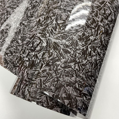 50cm * 100cm până la 600cm Negru Auriu Argintiu Vinil din carbon forjat cu bule de aer Adeziv DIY Autocolant pentru stil de mașină Decal de ambalare