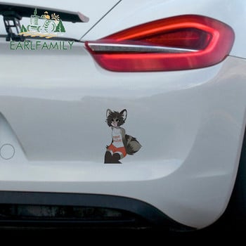 EARLFAMILY 13cm for Femboy Hooters Furry Car Αυτοκόλλητα Βινυλίου αδιάβροχο χαριτωμένο αντηλιακό RV VAN Occlusion Scratch Motorcycle Decal