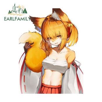 EARLFAMILY 13cm for Femboy Hooters Furry Car Αυτοκόλλητα Βινυλίου αδιάβροχο χαριτωμένο αντηλιακό RV VAN Occlusion Scratch Motorcycle Decal