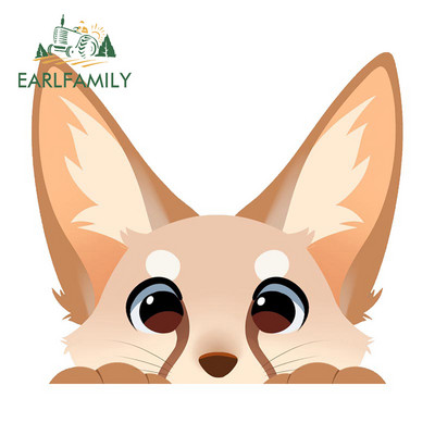 EARLFAMILY 13cm X 10cm a Furry Peek autómatricákhoz Divatos egyéniség matricák autós kiegészítők lökhárító szörfdeszka dekoráció