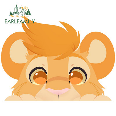 EARLFAMILY 13cm X 10cm a Furry Peek autómatricákhoz Divatos egyéniség matricák autós kiegészítők lökhárító szörfdeszka dekoráció