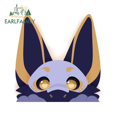 EARLFAMILY 13cm X 10cm a Furry Peek autómatricákhoz Divatos egyéniség matricák autós kiegészítők lökhárító szörfdeszka dekoráció