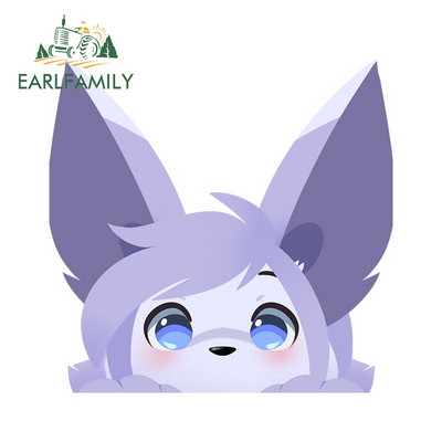 EARLFAMILY 13cm X 10cm a Furry Peek autómatricákhoz Divatos egyéniség matricák autós kiegészítők lökhárító szörfdeszka dekoráció
