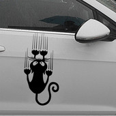 Új design Cat autómatrica Vinyl autómatricák Cool autóablak dekoráció