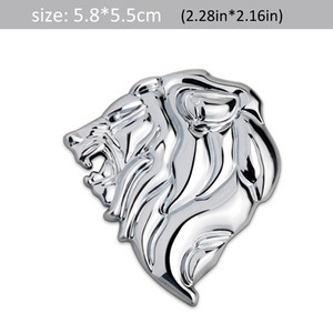 DSYCAR 1Pcs Značka Logo Auto Naljepnica Reflektirajuća naljepnica Auto Dekoracija Značka Motocikl Lavlja glava Amblem 3D metalni vjetrobran Novo