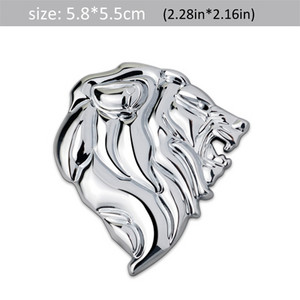 DSYCAR 1Pcs Značka Logo Auto Naljepnica Reflektirajuća naljepnica Auto Dekoracija Značka Motocikl Lavlja glava Amblem 3D metalni vjetrobran Novo