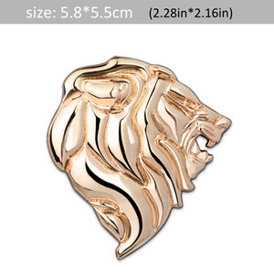 DSYCAR 1Pcs Značka Logo Auto Naljepnica Reflektirajuća naljepnica Auto Dekoracija Značka Motocikl Lavlja glava Amblem 3D metalni vjetrobran Novo