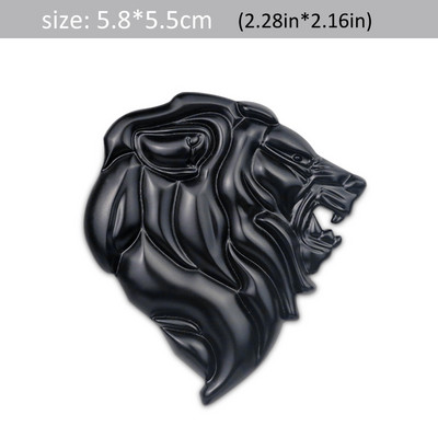 DSYCAR 1Pcs Značka Logo Auto Naljepnica Reflektirajuća naljepnica Auto Dekoracija Značka Motocikl Lavlja glava Amblem 3D metalni vjetrobran Novo