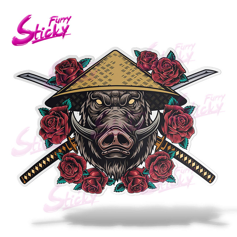 Furry Sticky Angry Wasp Bull Elephant Anime naljepnica za automobil Naljepnica za automobil Dodaci za automobil za prtljažnik kacige Laptop Naljepnica za motocikl