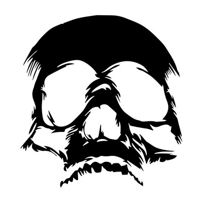 Car Styling Cool Terrible Evil Skull Face Design matricák és matricák Kia Picanto, BMW e92, Vicces motorkerékpár bakelit film matricákhoz