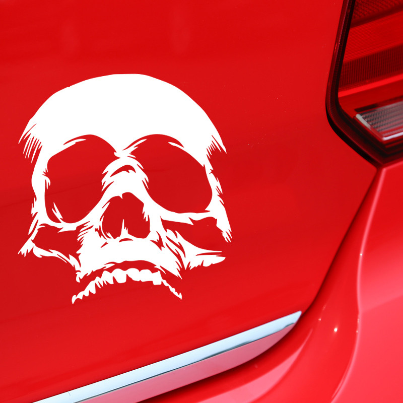 Car Styling Cool Terrible Evil Skull Face Design matricák és matricák Kia Picanto, BMW e92, Vicces motorkerékpár bakelit film matricákhoz