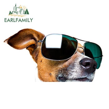 EARLFAMILY 13cm για αυτοκόλλητα αυτοκινήτου Jack Russell Terrier Αυτοκόλλητο σανίδα του σερφ Fine Decal Graffiti Υλικό βινυλίου Αδιάβροχη διακόσμηση