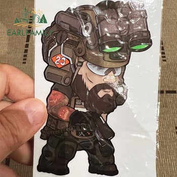 EARLFAMILY 13cm x 8,1cm Army Special Forces Militants Αυτοκόλλητο Cartoon Big Head Decal Παράθυρο μπαούλο Δώρα Αυτοκόλλητα Laptop