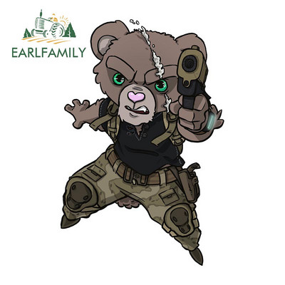 EARLFAMILY 13cm x 8.1cm Vojne specijalne snage Militanti Naljepnica za automobil Crtani film Velika glava Naljepnica Prozor Prtljažnik Pokloni za prijenosno računalo Naljepnice