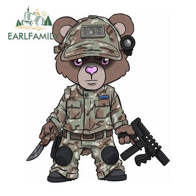 EARLFAMILY 13cm x 8.1cm Vojne specijalne snage Militanti Naljepnica za automobil Crtani film Velika glava Naljepnica Prozor Prtljažnik Pokloni za prijenosno računalo Naljepnice