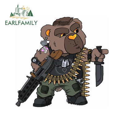 EARLFAMILY 13cm x 8.1cm Vojne specijalne snage Militanti Naljepnica za automobil Crtani film Velika glava Naljepnica Prozor Prtljažnik Pokloni za prijenosno računalo Naljepnice